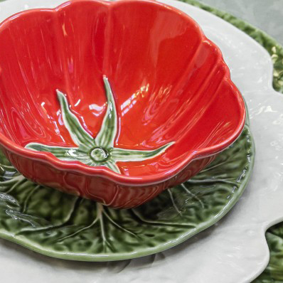 葡萄牙 BORDALLO PINHEIRO 番茄陶瓷餐碗/ 15.5 CM